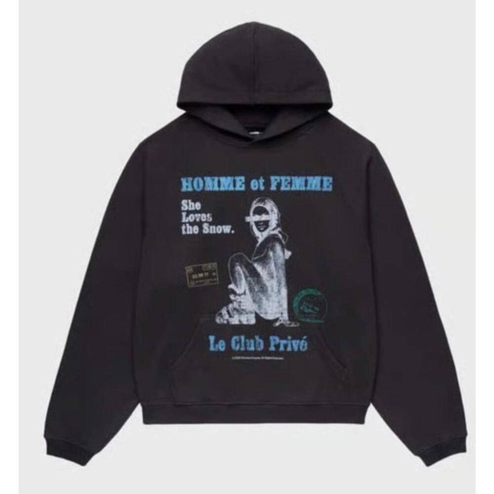 NWT Snow Bunny Hoodie Black L
